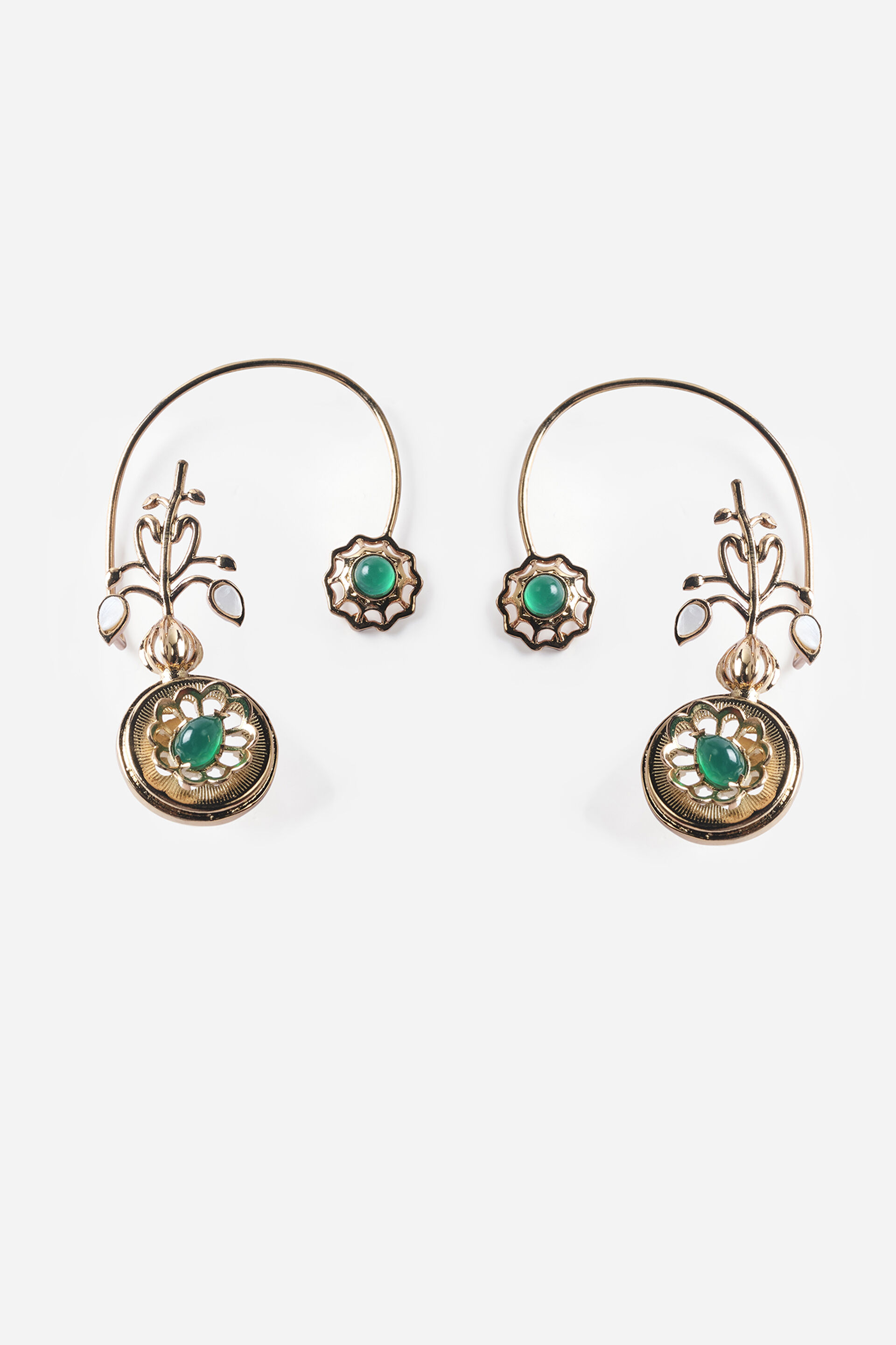Ethnic Gold Ear Cuffs
